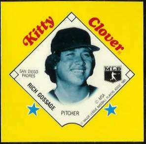  1985 Kitty Clover Disc PROOF - Rich Gossage (Padres) Baseball cards value