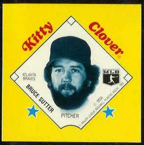  1985 Kitty Clover Disc PROOF - Bruce Sutter (Braves) Baseball cards value