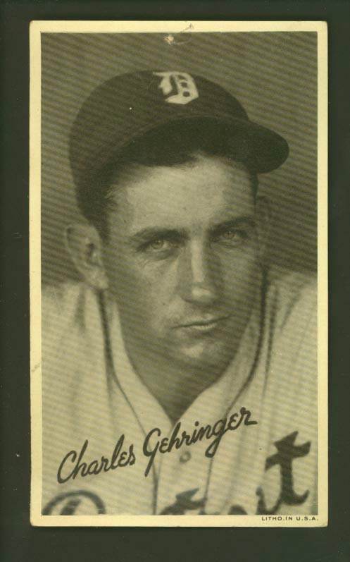 1936 Goudey Wide Pen Premiums R314 #A 37 Charley Gehringer Baseball cards