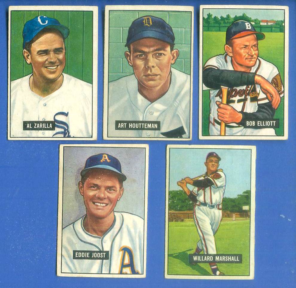 1951 Bowman #.98 Willard Marshall (Boston Braves) Baseball cards value