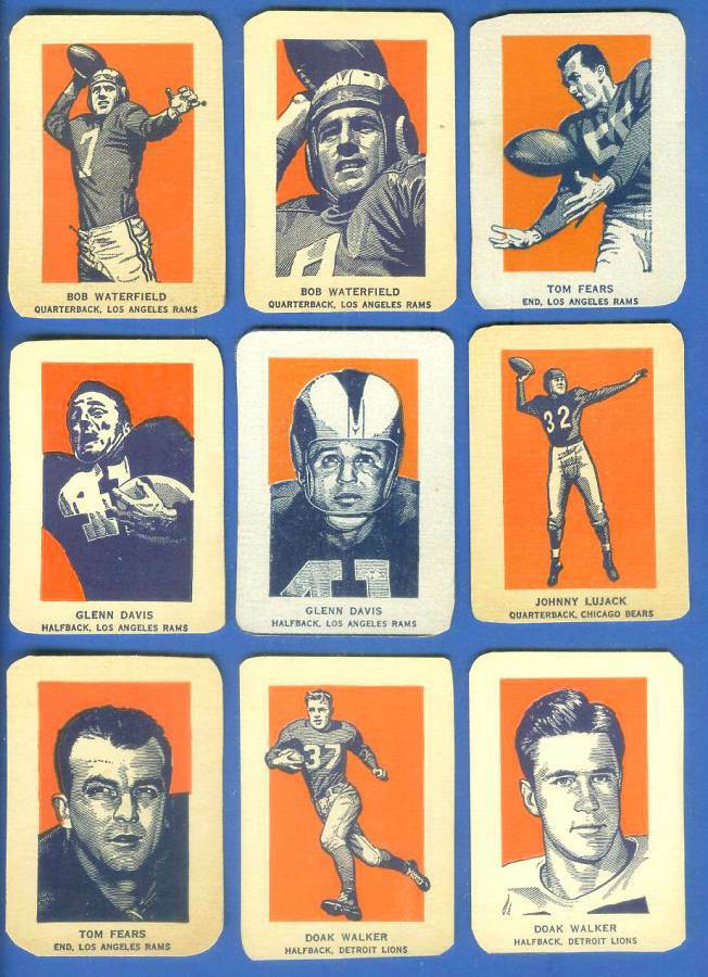 1952 Wheaties #29B Bob Waterfield ACTION (Football) Baseball cards value