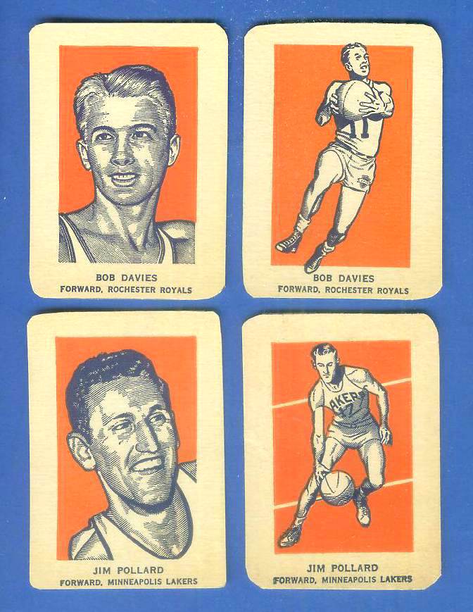 1952 Wheaties # 6B Bob Davies ACTION (Basketball) Baseball cards value