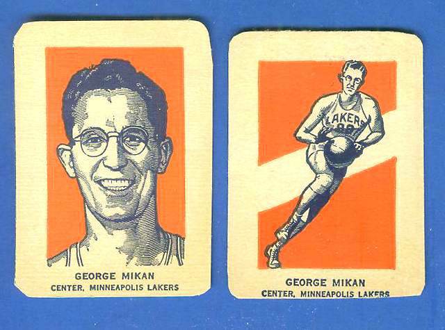 1952 Wheaties #21B George Mikan ACTION (Basketball) Baseball cards value