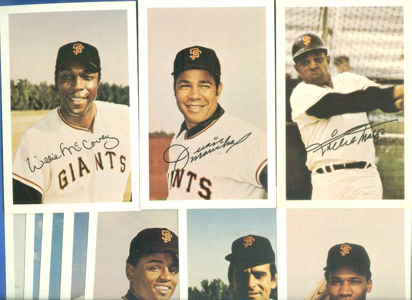 Willie Mays - 1971 TICKETRON -  S.F. GIANTS COMPLETE SET (10 cards) Baseball cards value