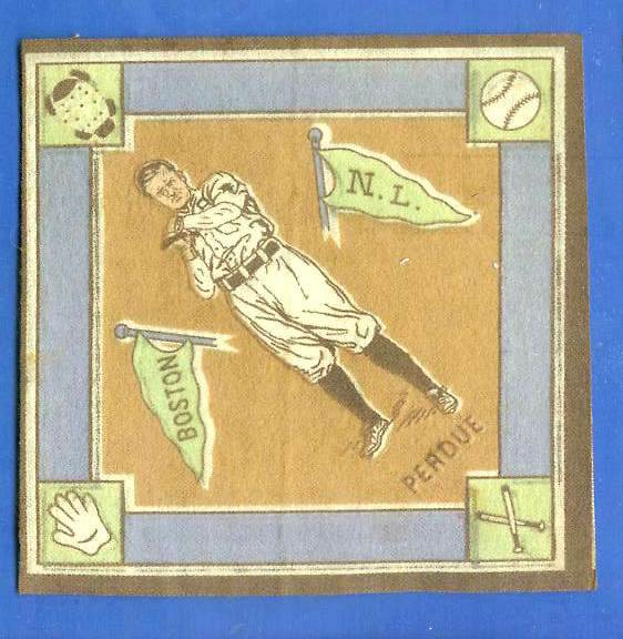 1914 B18 Blankets #53B Hub Perdue (brown infield) (Boston Braves) Baseball cards value