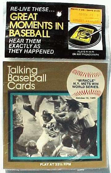  #11 Miracle Mets - 1979 CMC Talking Baseball Card 33-1/3 Record SEALED Baseball cards value