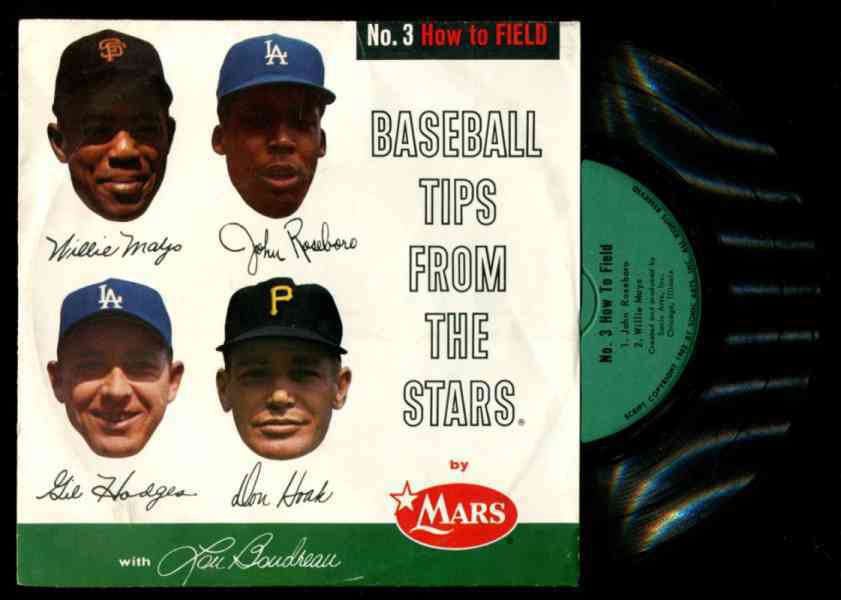 1962 WILLIE MAYS - Mars Record - 'Baseball Tips From Stars - How to Field' Baseball cards value