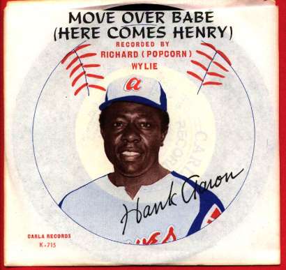 1973 HANK AARON 'Move Over Babe - Here Comes Hery' - Lot (5) records !!! Baseball cards value