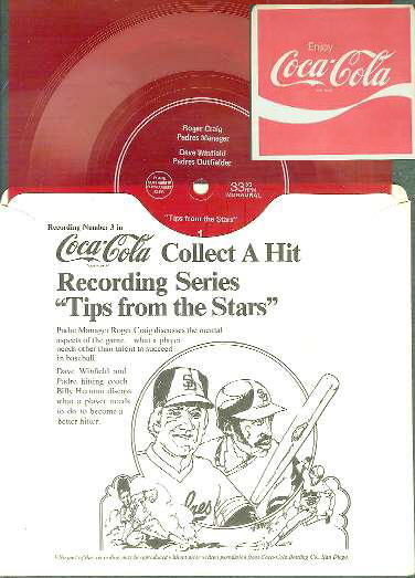  1978/79 Coca-Cola Record #3 - Dave Winfield 'Tips from the Stars' Baseball cards value