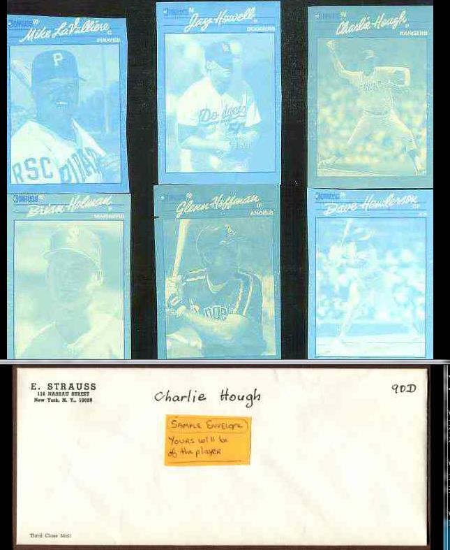 1990 Glenn Hoffman - 1990 Donruss RARE Blue Color Paper PROOF (Angels) Baseball cards value