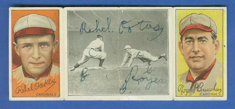 1912 Hassan Triple Folders T202 - Roger Bresnahan/Oakes Baseball cards value