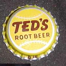Ted Williams - Ted's Root Beer Bottle Cap Baseball cards value