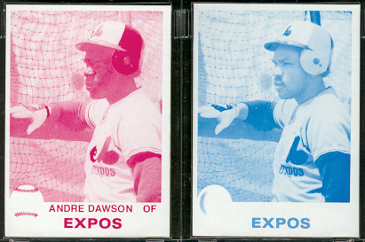 1979 Topps PROOFS Cyan & Magenta - ANDRE DAWSON (Lot of 2) Baseball cards value