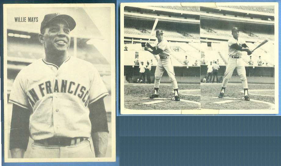 WILLIE MAYS - Interesting Unknown VINTAGE CARD (Mays batting on back) Baseball cards value