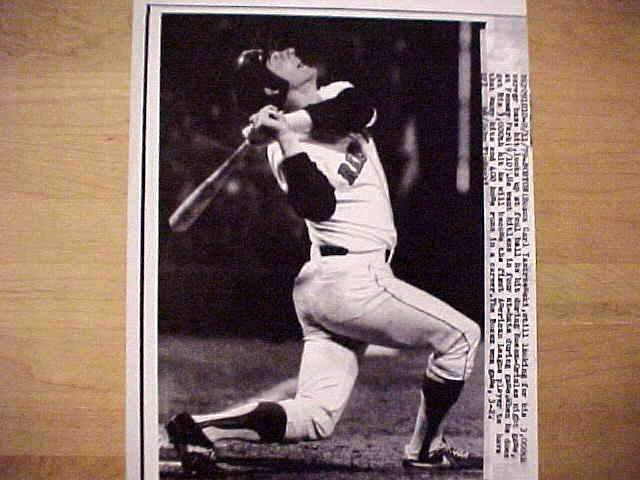 WIREPHOTO: Carl Yastrzemski - {09/11/79} 'So Close' (Red Sox) Baseball cards value