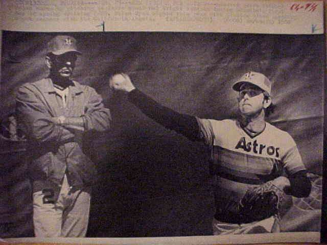 WIREPHOTO: Nolan Ryan - [02/29/80] 'New Pitcher For Astros' (Astros) Baseball cards value