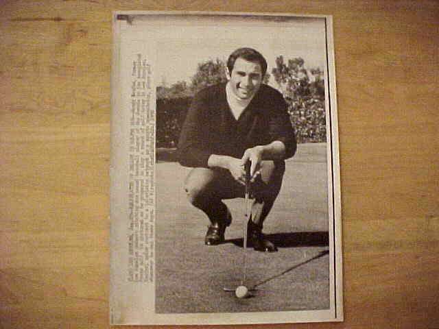 WIREPHOTO: Sandy Koufax - [01/29/70] 'Ballplayer Of Decade Is Golfer Now' ( Baseball cards value