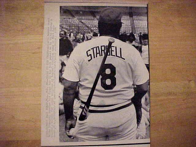 WIREPHOTO: Willie Stargell - [02/28/87] 'Tools Of The Trade' (Braves) Baseball cards value