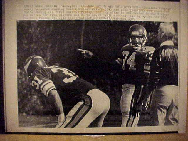 WIREPHOTO: Herschel Walker - {10/14/89} 'Now Let Me Get This Straight' (Vik Baseball cards