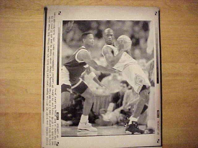 WIREPHOTO: Michael Jordan - [06/06/91] 'Hey Hey Hey' (Bulls) Baseball cards value
