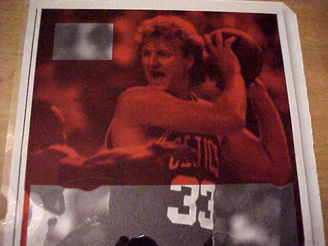 WIREPHOTO: Larry Bird - [02/17/86] 'Under Pressure' (Celtics) Basketball cards value