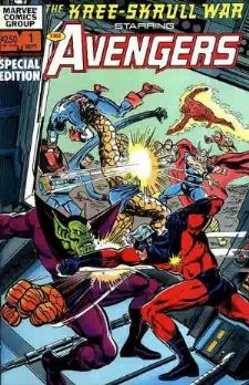  Comic: AVENGERS  - Kree-Skrull War #1 + #2 (1983) Baseball cards value