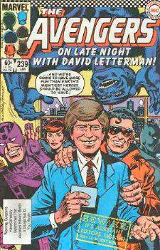  Comic: AVENGERS #239 'On LATE NIGHT w/DAVID LETTERMAN' Baseball cards value