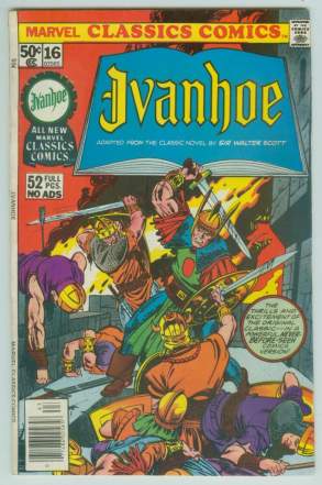  Comic: Marvel Classics Comics #16 IVANHOE (1976) Baseball cards value