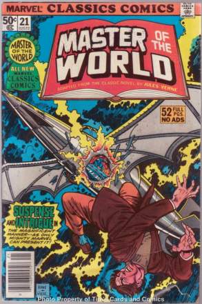  Comic: Marvel Classics Comics #21 MASTER of the WORLD (1977) Baseball cards value