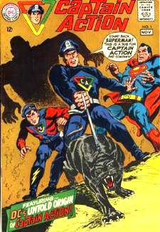  Comic: CAPTAIN ACTION - COMPLETE RUN #1-#5 (5 comics) (1968) Baseball cards