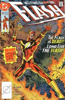  Comic: FLASH #50 (BIG 50th ISSUE,Double Sized) (1991) Baseball cards value