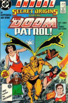  Comic: Secret Origins ANNUAL #1 The DOOM PATROL! (Both the OLD & NEW) and Baseball cards value