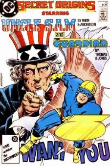  Comic: Secret Origins #19 UNCLE SAM and The GUARDIAN Baseball cards value