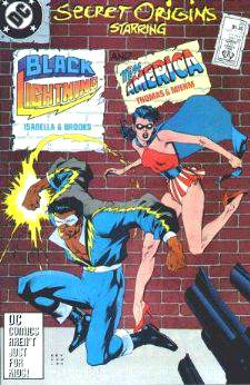  Comic: Secret Origins #26 BLACK LIGHTNING and MISS AMERICA Baseball cards value