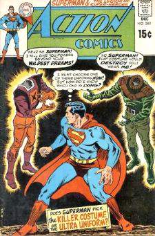  Comic: ACTION COMICS #383 (15 cents!) Baseball cards value