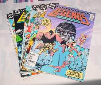  Comic: LEGENDS of DC UNIVERSE - Complete Mini Series (6 Comics) (1986) Baseball cards