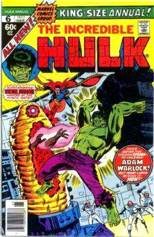  Comic: HULK  KING-Size ANNUAL #6 (w/Dr. Strange) (1977) Baseball cards value