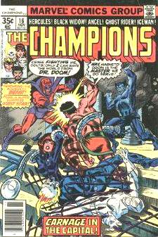 Comic: CHAMPIONS #16 (1977) Baseball cards value