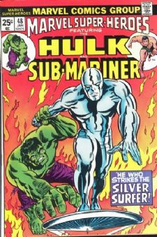  Comic: MARVEL Super-Heroes #48 HULK & SUB-MARINER (1975) Baseball cards value