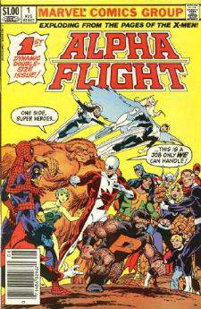  Comic: ALPHA FLIGHT #1 First Issue 'Dynamic Double Size!' (1983) Baseball cards