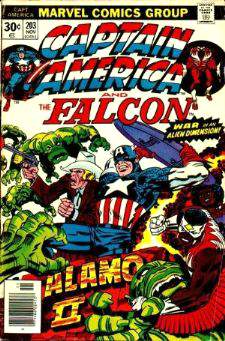  Comic: CAPTAIN AMERICA  and FALCON #203 Baseball cards value
