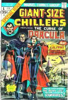  Comic: CHILLERS  GIANT-Size #1 'The Curse of Dracula' (1974) Baseball cards value