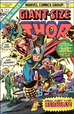  Comic: THOR  GIANT-Size #1 (1975) (w/Hercules) Baseball cards value