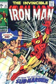  Comic: The Invincible IRON MAN #.25 w/The Sub-Mariner Baseball cards value