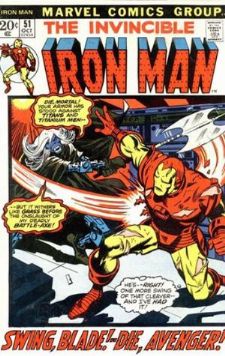  Comic: The Invincible IRON MAN #.51 Baseball cards value