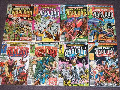  Comic: John Carter WARLORD of MARS #2-#13 - LOT of (6) different (1977-8) Baseball cards value