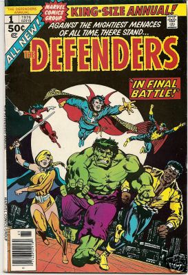  Comic: DEFENDERS  KING-Size ANNUAL #1 (1976) (Co-Starring HULK) Baseball cards value