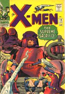  Comic: X-MEN  #.16 (Master Mold dies?) (12 cents-1966) Baseball cards value
