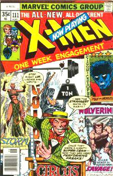  Comic: X-MEN  #111 (1978) Baseball cards value