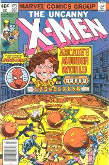  Comic: X-MEN  #123 w/Spider-Man (1979) Baseball cards value